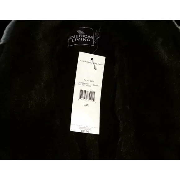 New American Living Faux Shearling Vest Black - Picture 3 of 4